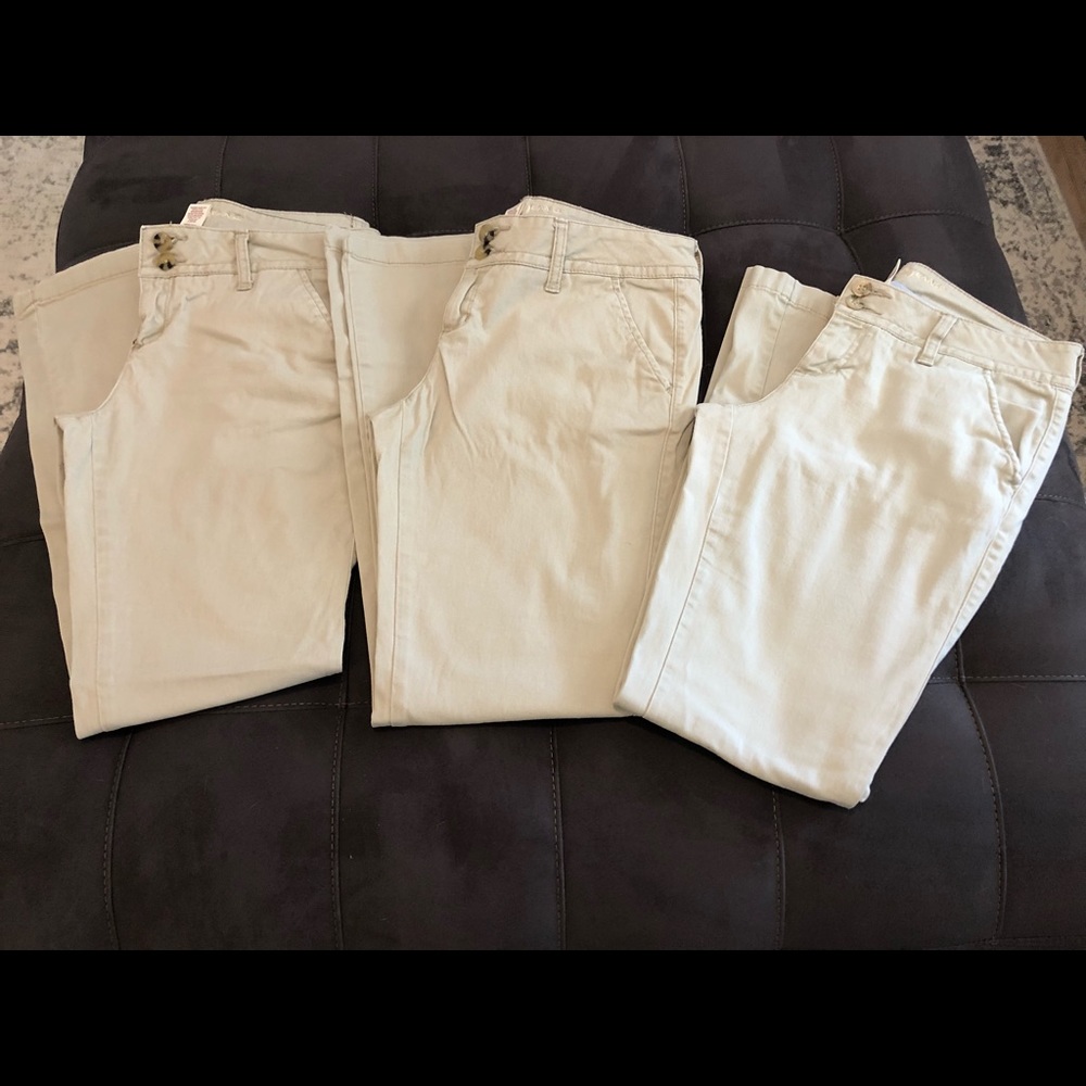 Arizona, Size 9 Average,Khaki Pants,Bootcut,Bundle